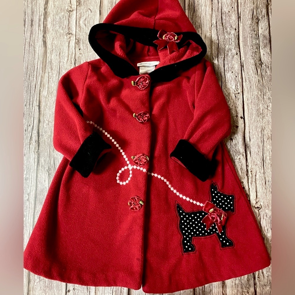 Toddler Coat with a dog application